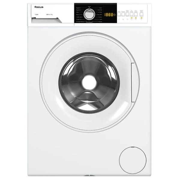 Machine à Laver Frontale Focus 8 Kg 1200Tours Blanc (F1208W) Machine à Laver Frontale Focus 8 Kg 1200Tours Blanc (F1208W)